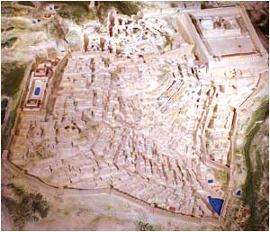 Picture of the large model of Jerusalem 33AD